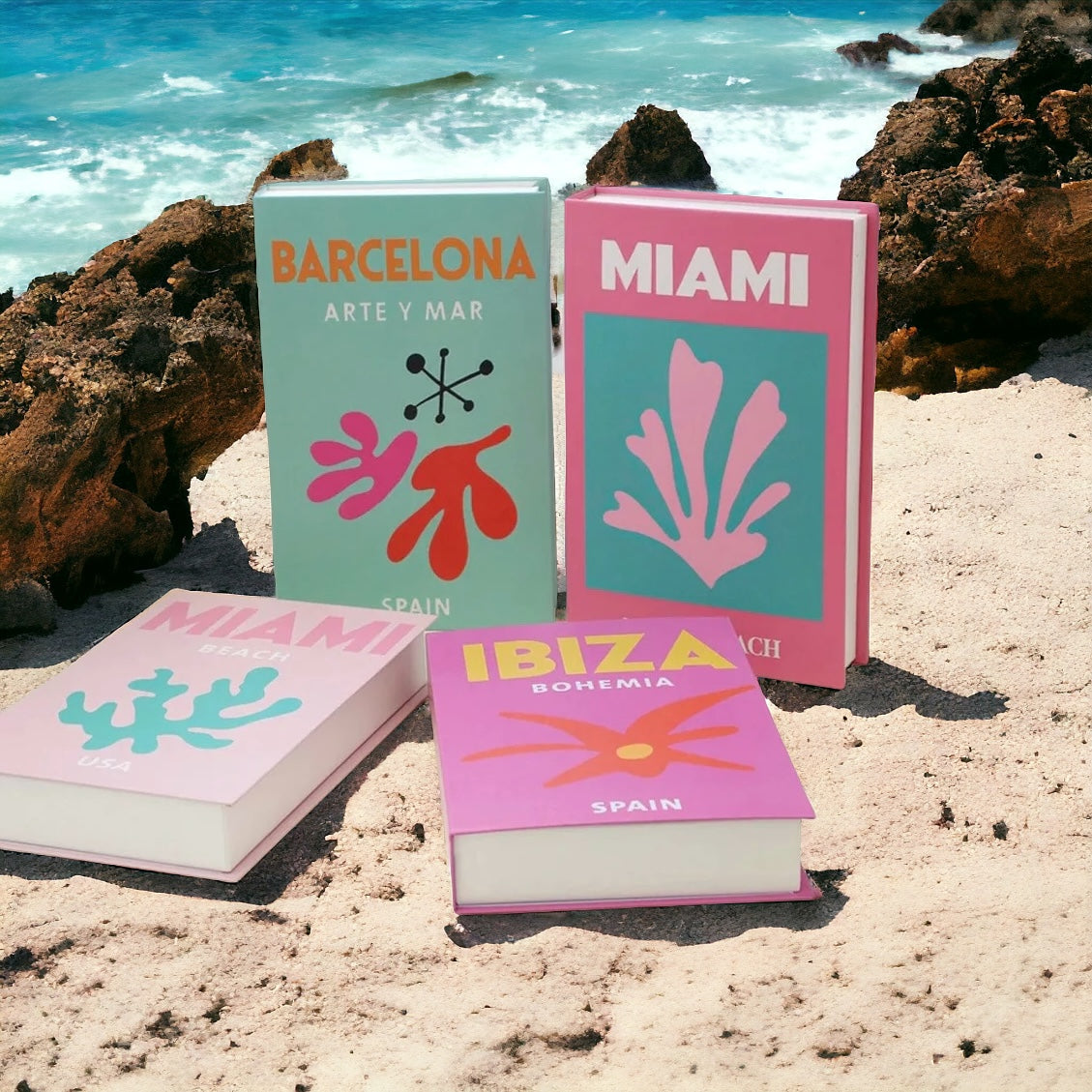 Set Of 3 Travel Decoration Books