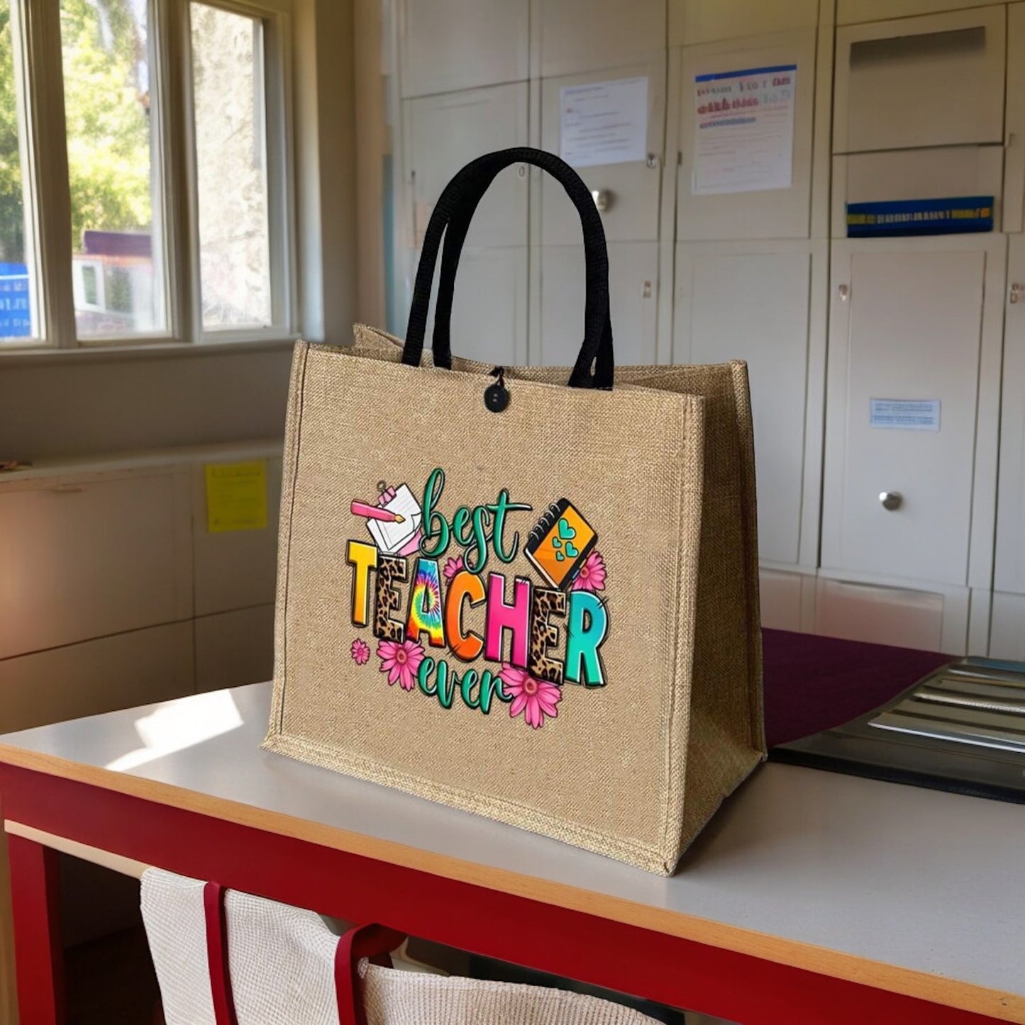 Best Teacher Ever Canvas Tote Bag