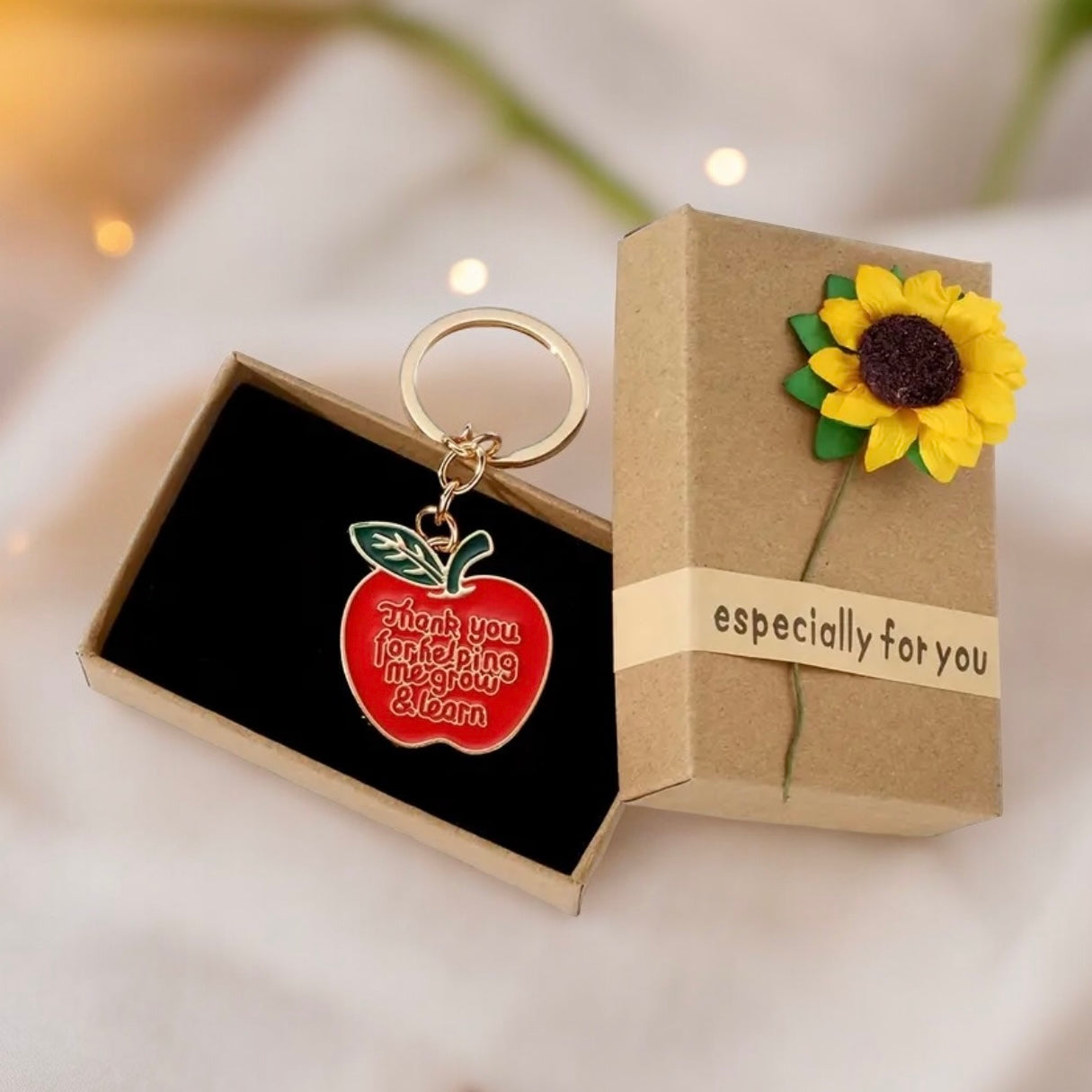 Boxed Appreciation Apple Keychain