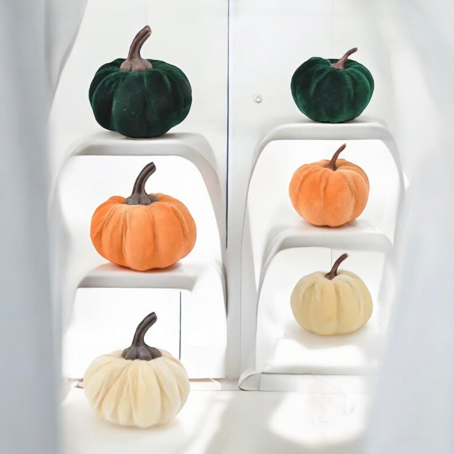 Autumn & Halloween Velvet Pumpkin Set