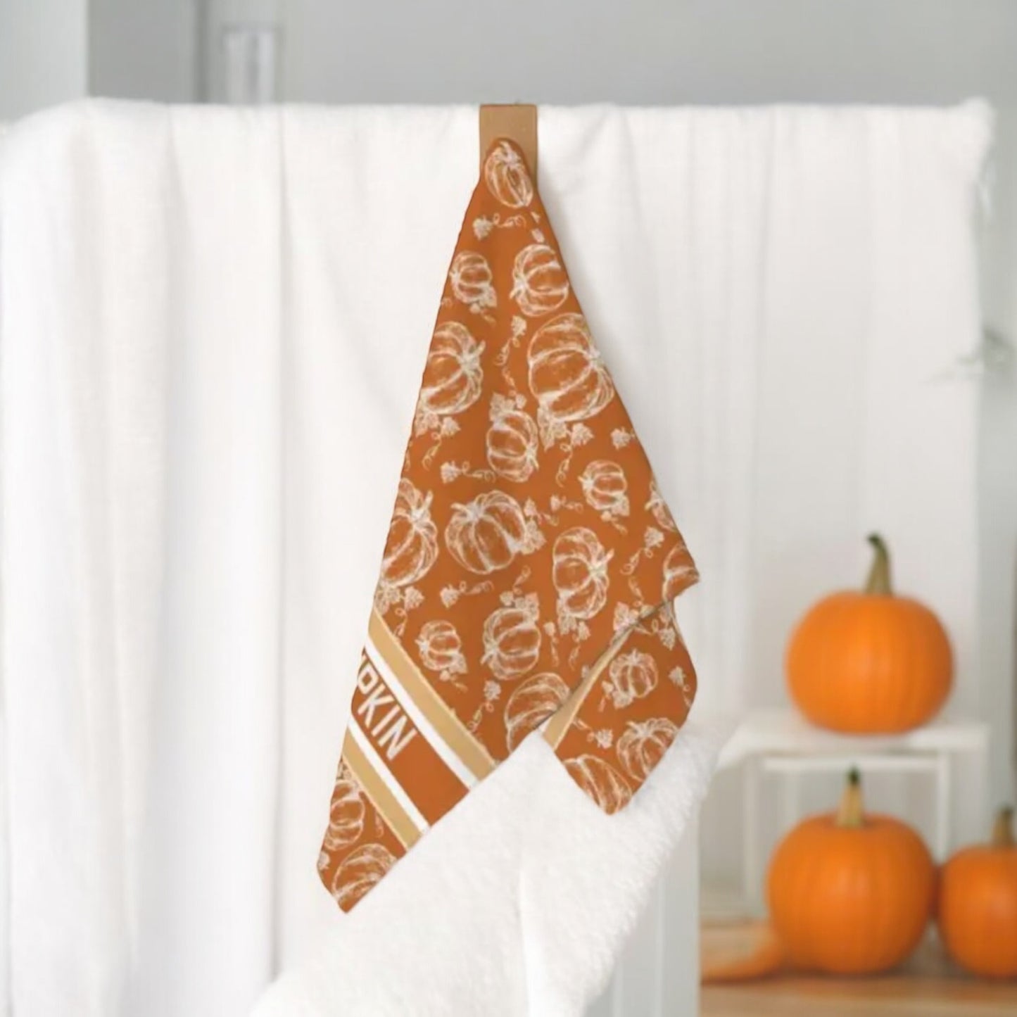 Designer Inspired Autumn Tea Towel