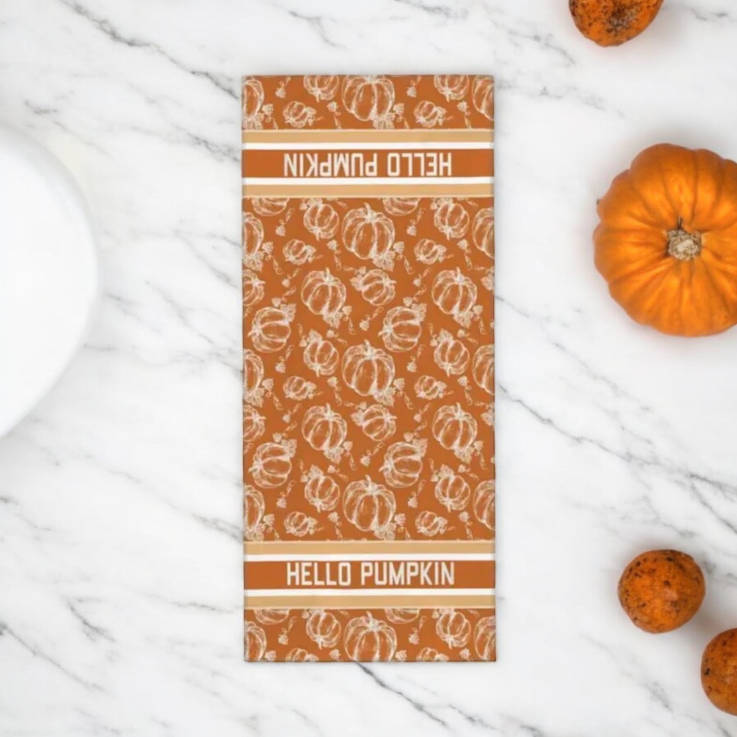 Designer Inspired Autumn Tea Towel
