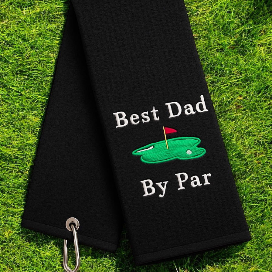 Best Dad By Par Golf Towel