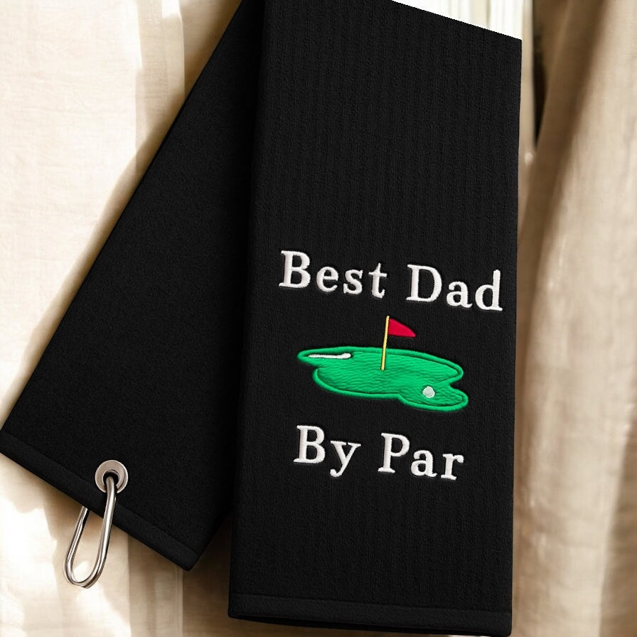 Best Dad By Par Golf Towel