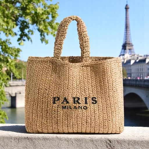 Hand Woven Paris Milano Summer Bag