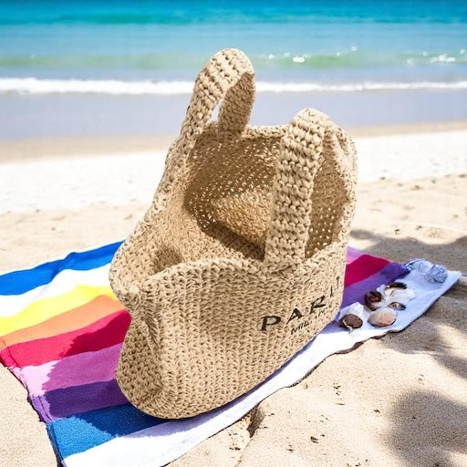 Hand Woven Paris Milano Summer Bag