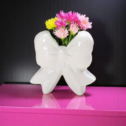 Petite Ceramic Bow Vase