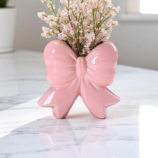 Petite Ceramic Bow Vase