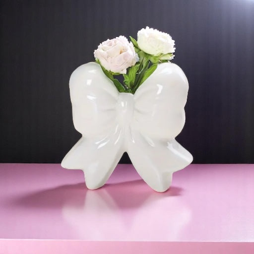 Petite Ceramic Bow Vase