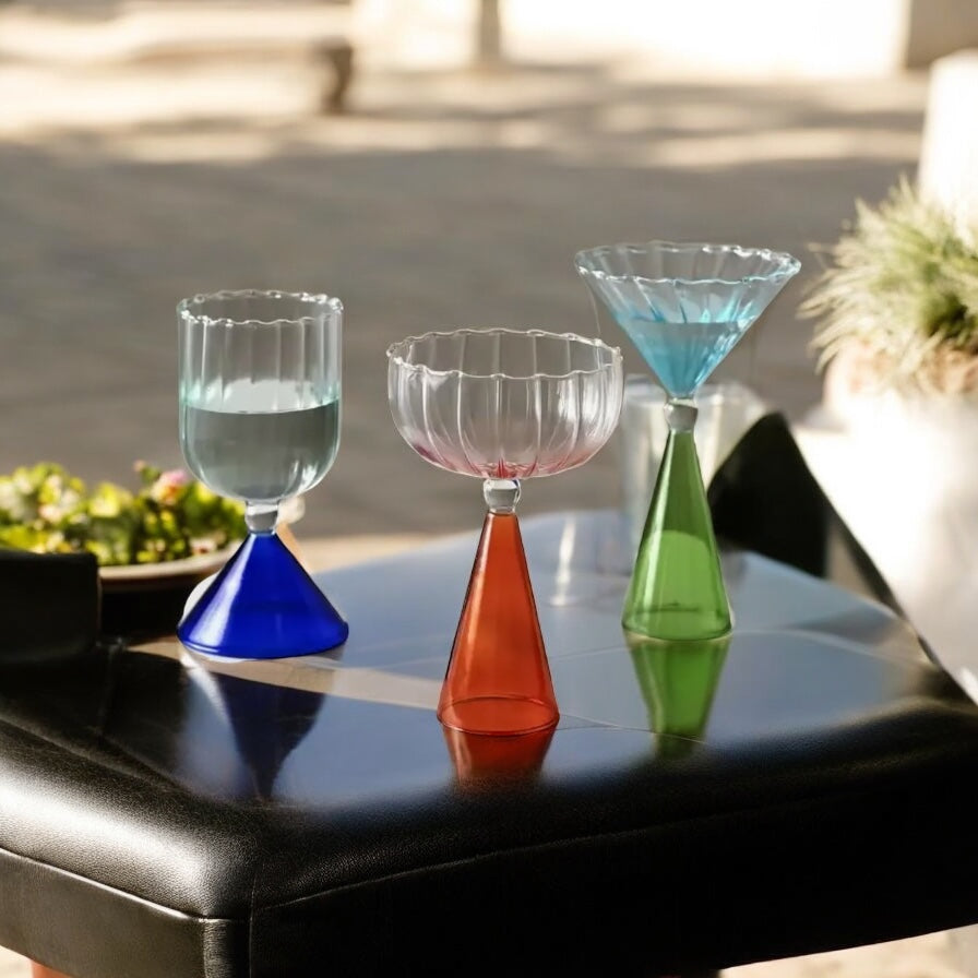 Crystal Clarity Hand-Blown Cocktail Goblet