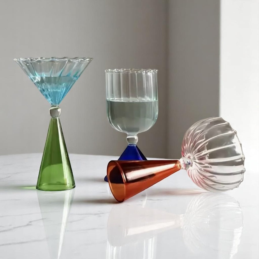 Crystal Clarity Hand-Blown Cocktail Goblet