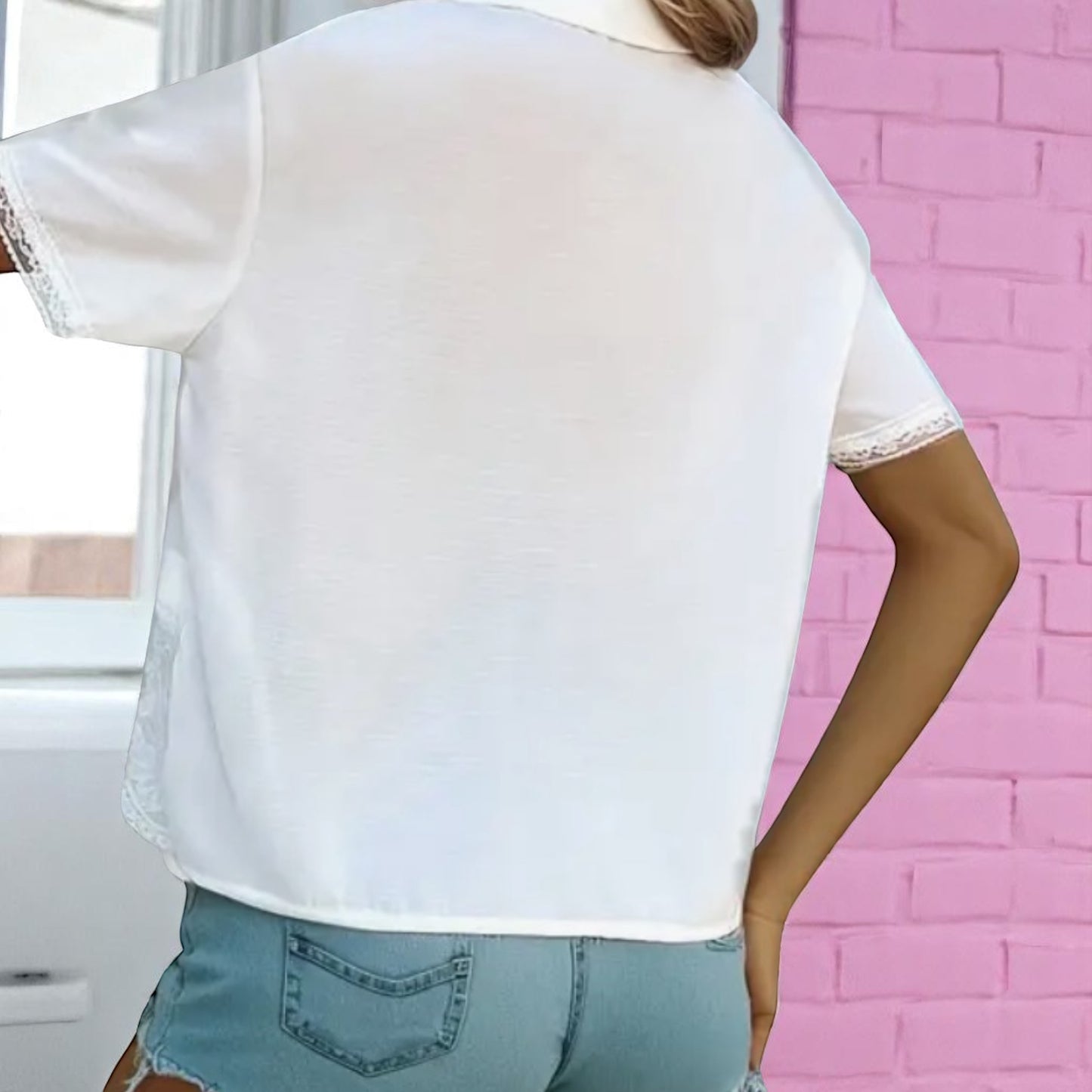 Tie Fastening Fruit Shirt