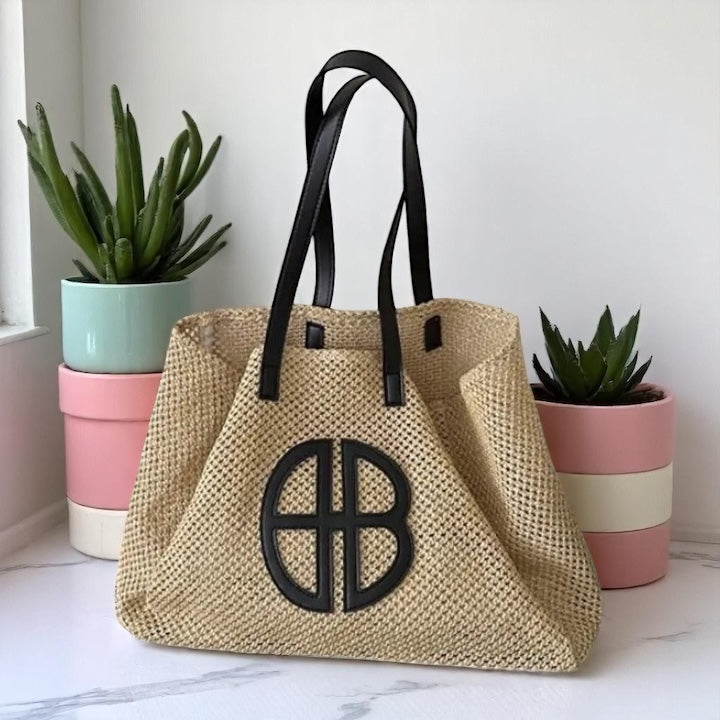 Two Piece BìBì Canvas Tote Bag