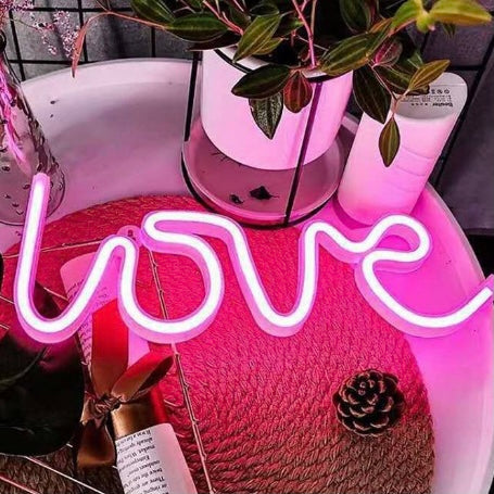 Statement Light Up ' LOVE ' Neon Signs