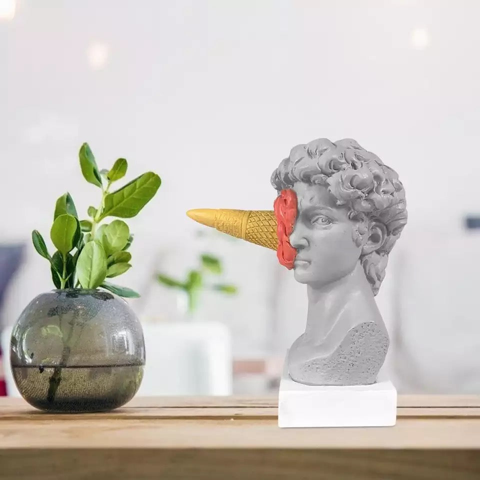 Pop Art Ice Cream Design David Statue
