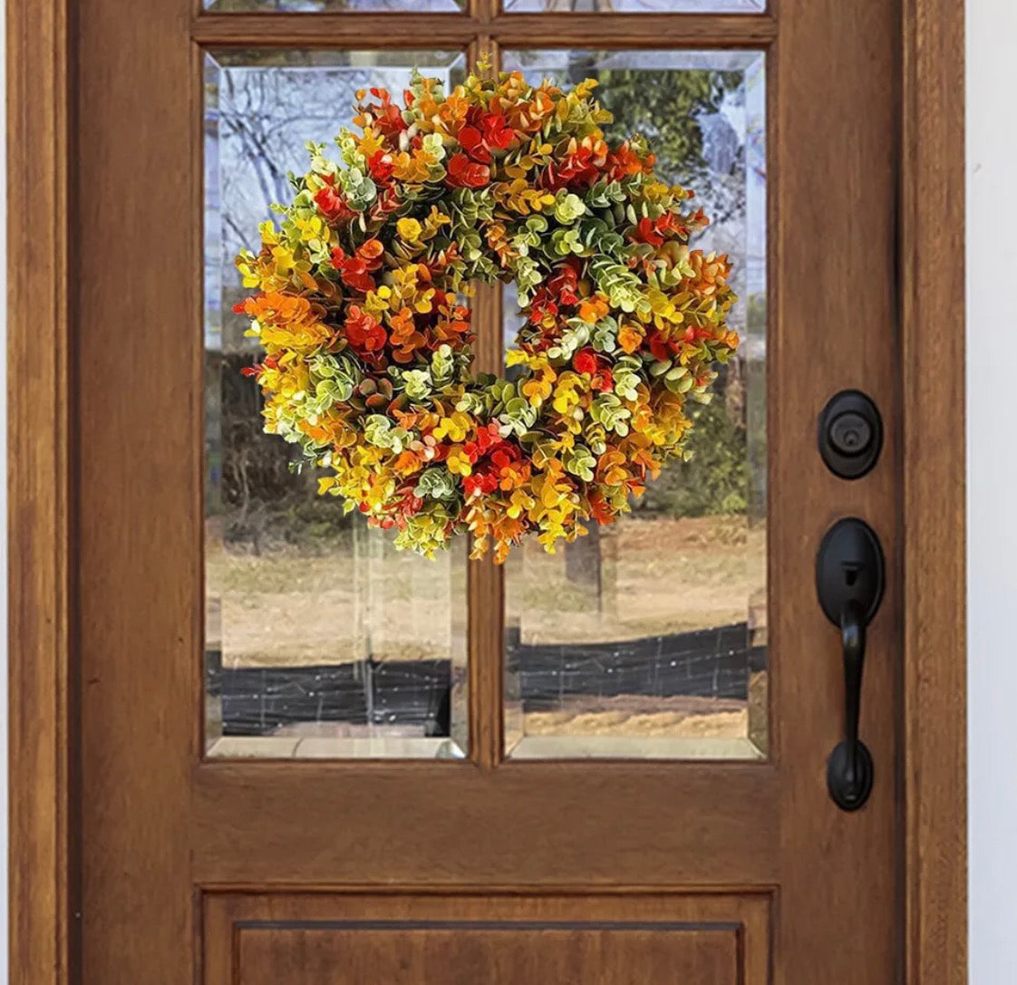 Autumn Eucalyptus Wreath | Faux Wreath