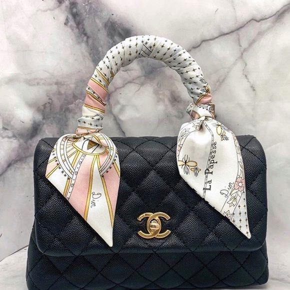 Luxury Silk Handbag Scarfs & Hair Ties - Pretty Little Presents