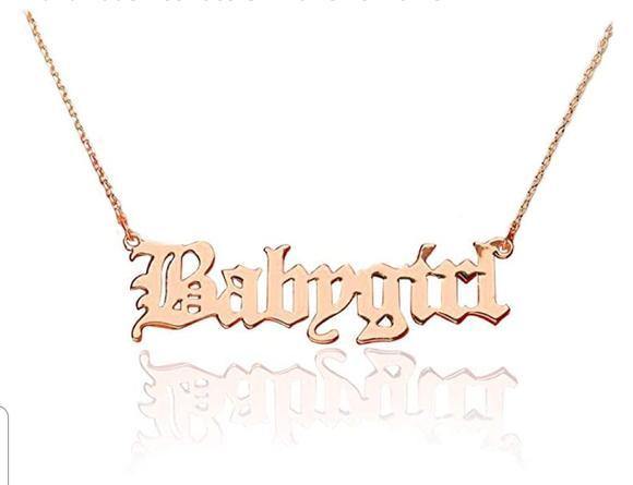 English Font ππππππππ Necklace - Pretty Little Presents