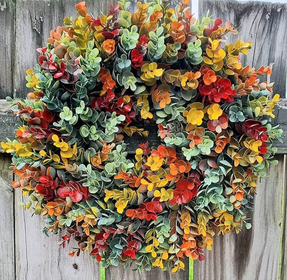 Autumn Eucalyptus Wreath | Faux Wreath