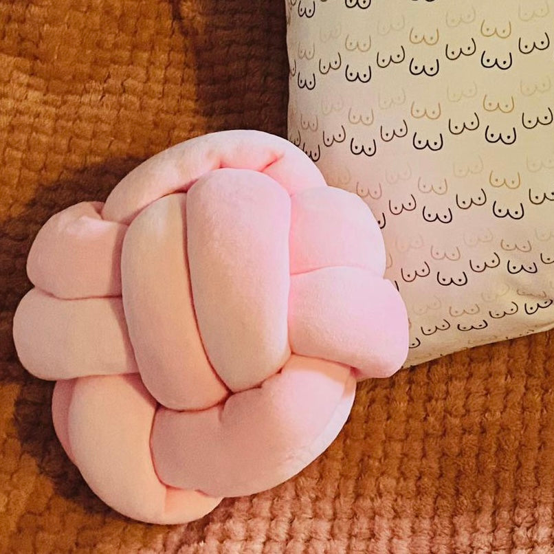 Breast Cancer Awareness Knot Cushion