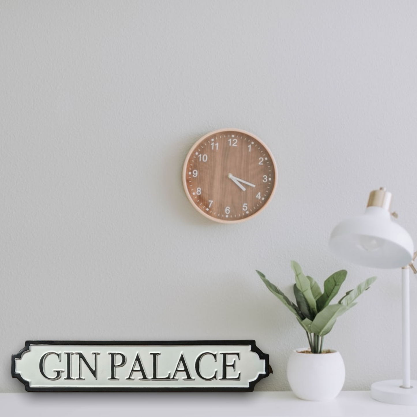 Two Styles Of Gin Street Sign Plaques