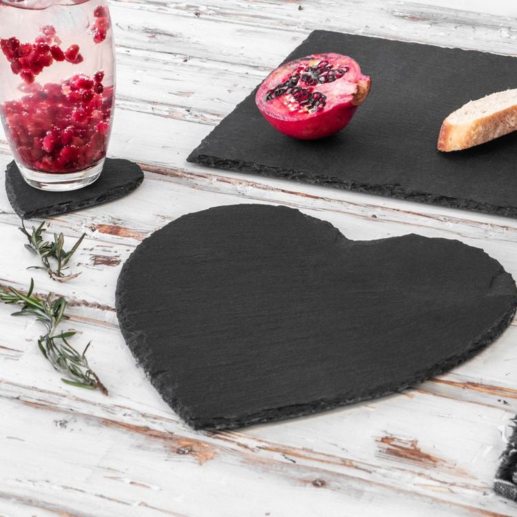 Slate Cheese Board | Heart Shaped Slate Table Placemats