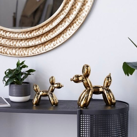 Luxury Metallic ' ROXY ' Resin Art Balloon Dogs