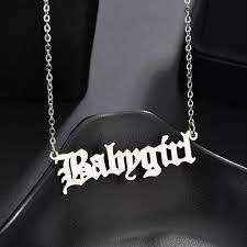 English Font ππππππππ Necklace - Pretty Little Presents