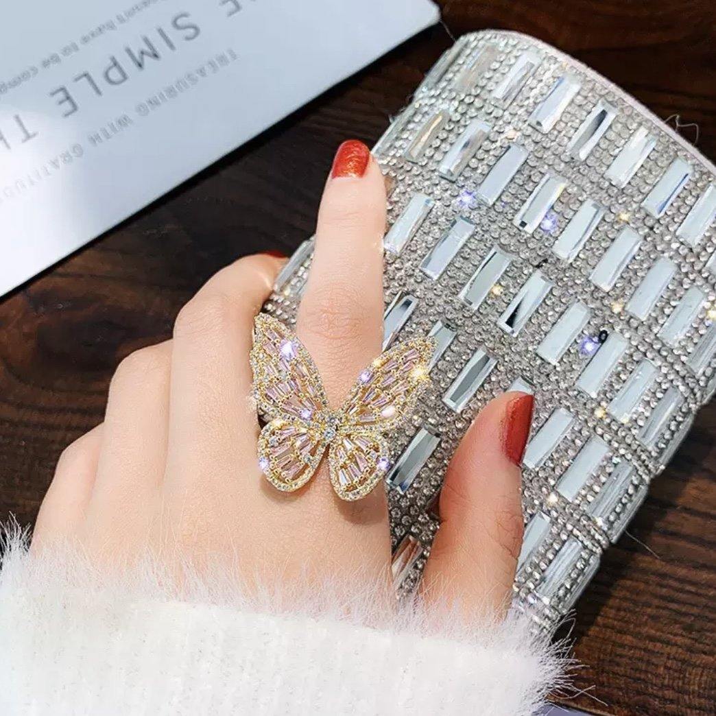 Beautiful Butterfly Bling Ring - Pretty Little Presents