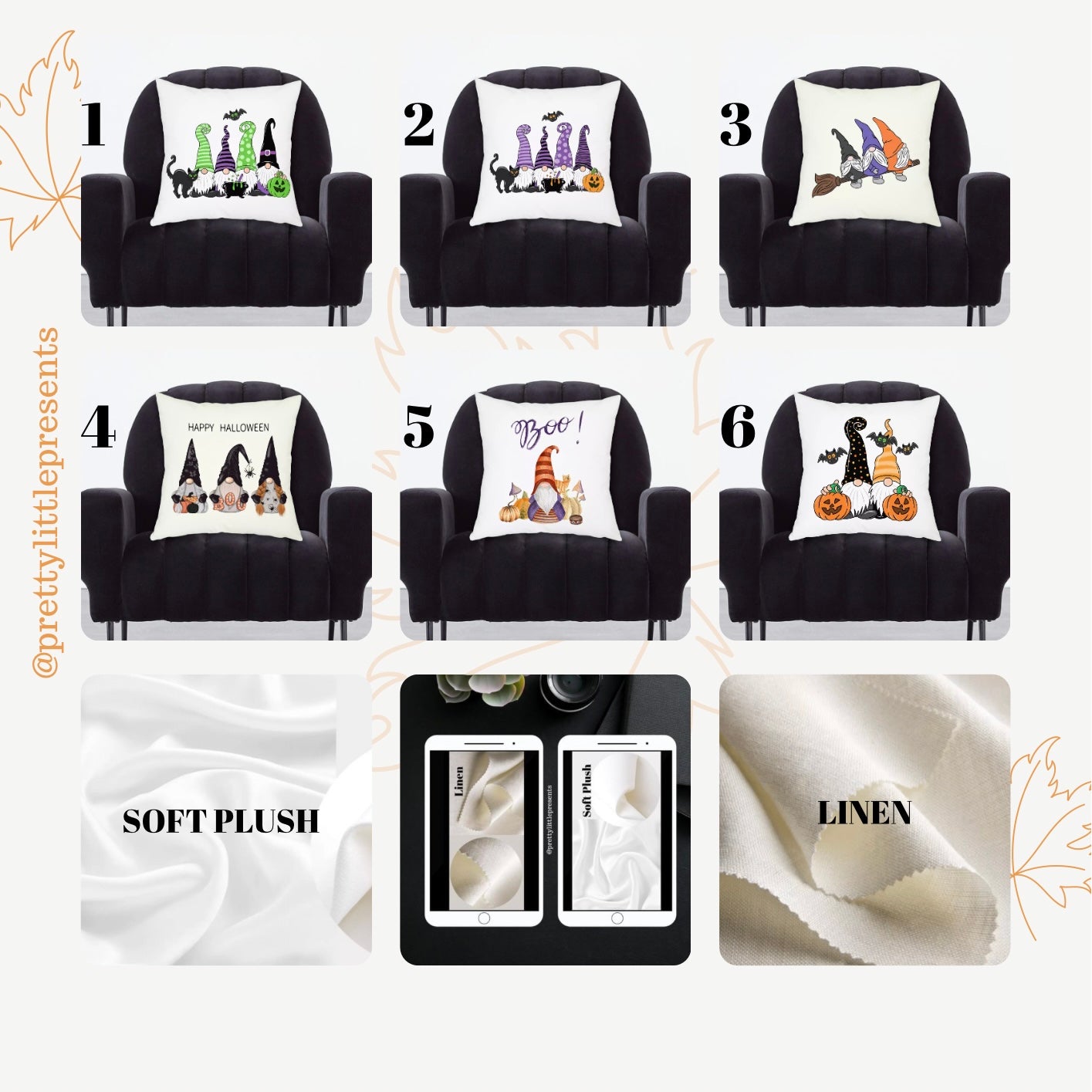 Halloween Gonk Cushions | Fall Soft Furnishings | Autumn Decor