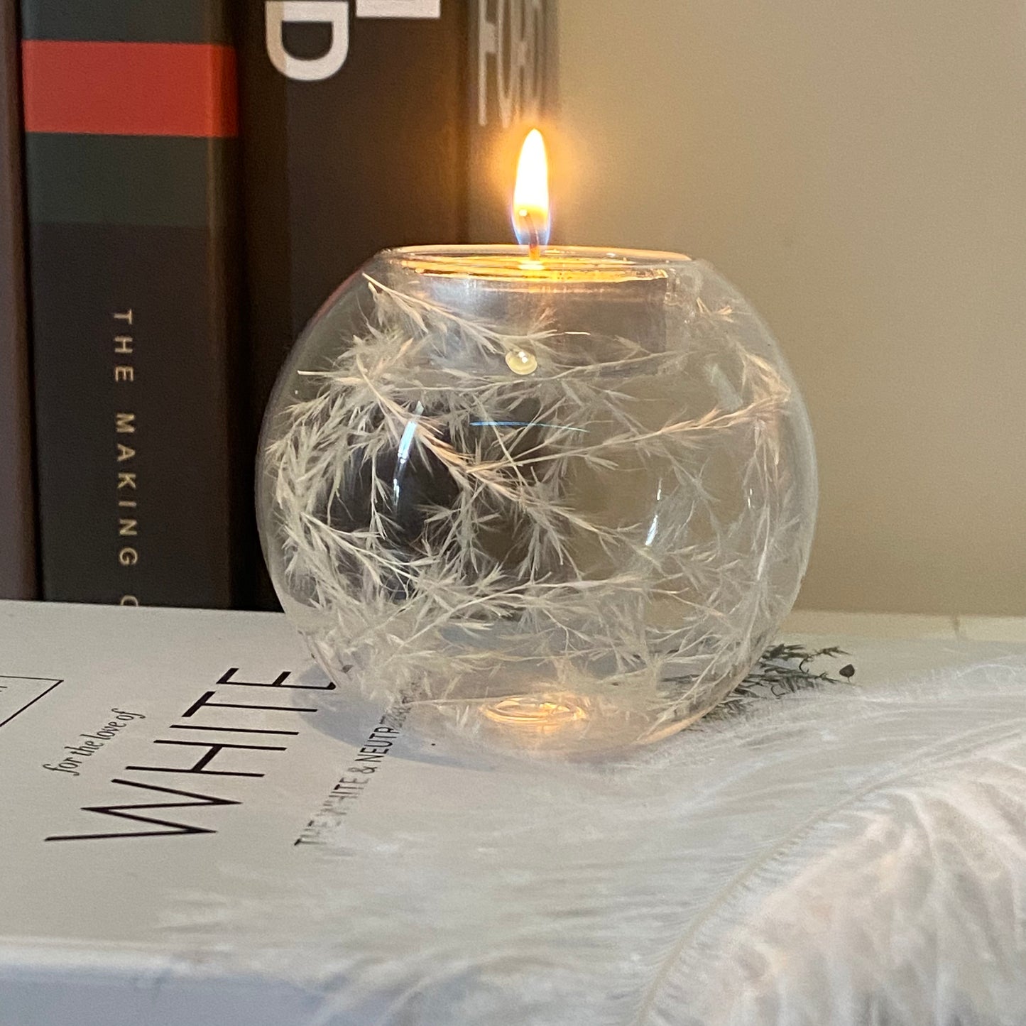 Handmade Whispy Filled 'ππ½π²πΌ' Tea-Light Holder