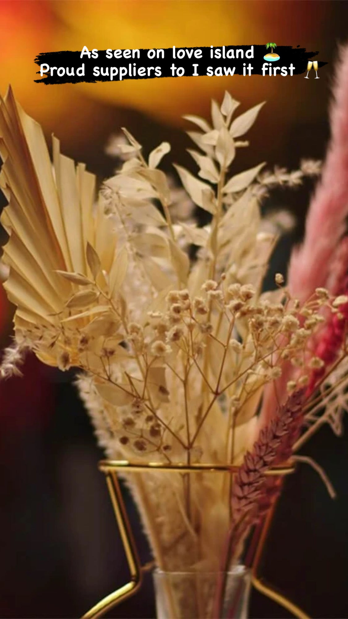 Mixed Palm Spear & Pampas CLARA Bouquet