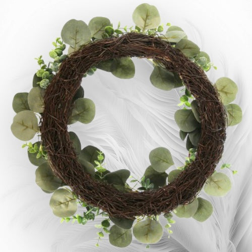 Large Eucalyptus Sunflower Wreath