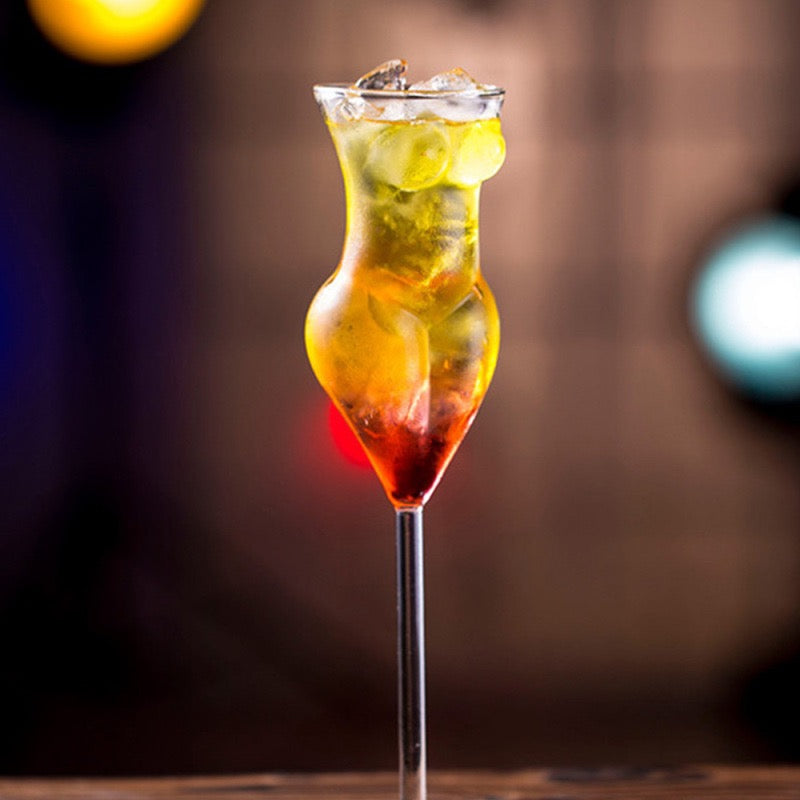 Female Body Champagne Glass