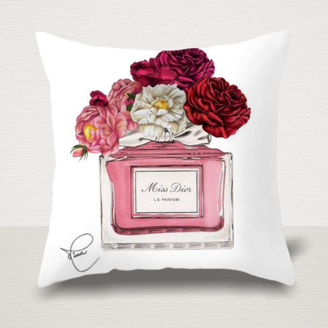 Perfume Bottle Cushion Cover - Pretty Little Presents