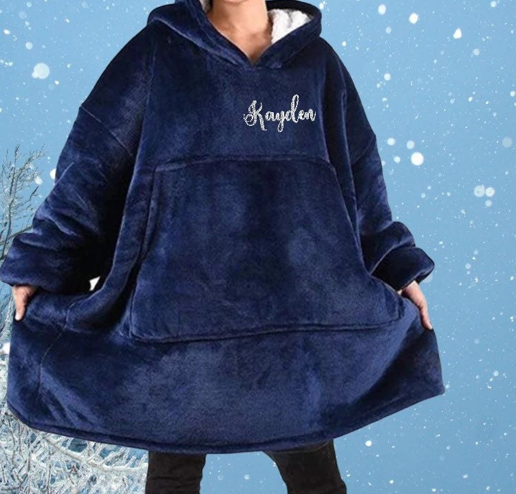 Giant Thick Fluffy Father & Son Matching Hoodie Blanket Gift Set