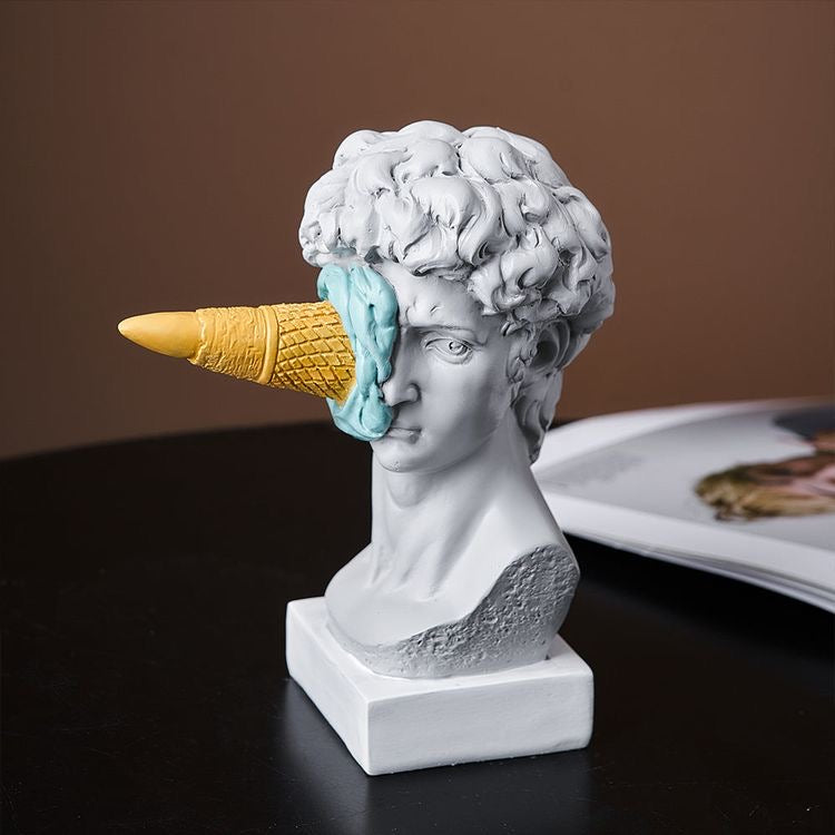 Pop Art Ice Cream Design David Statue