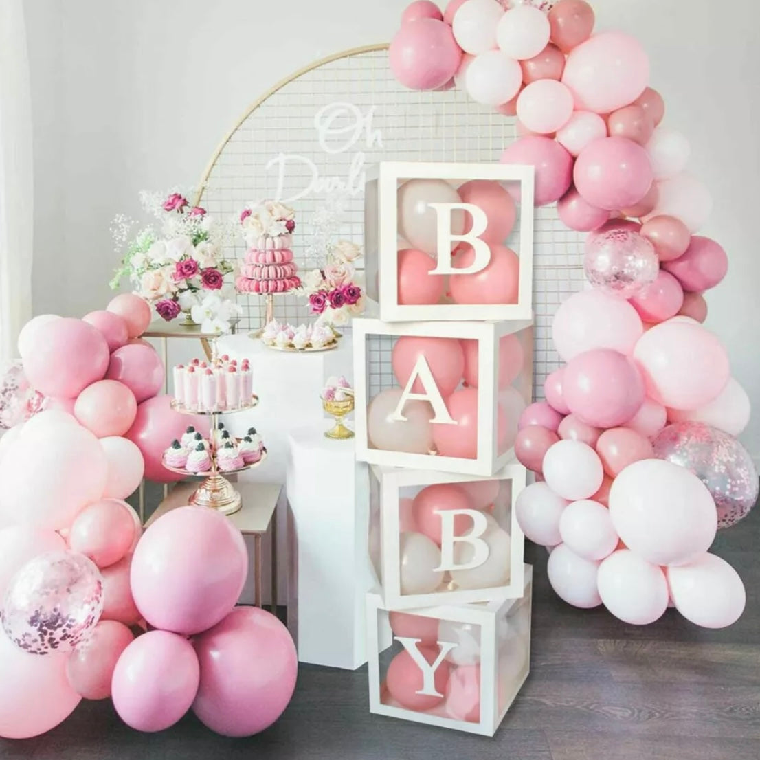 Light Up Baby Balloon Display Box
