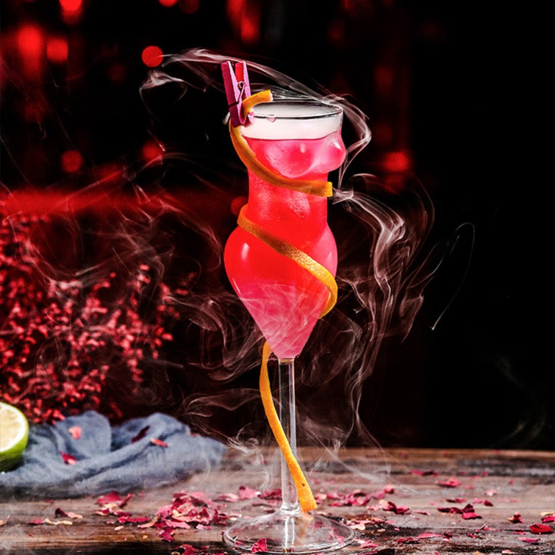 Female Body Champagne Glass