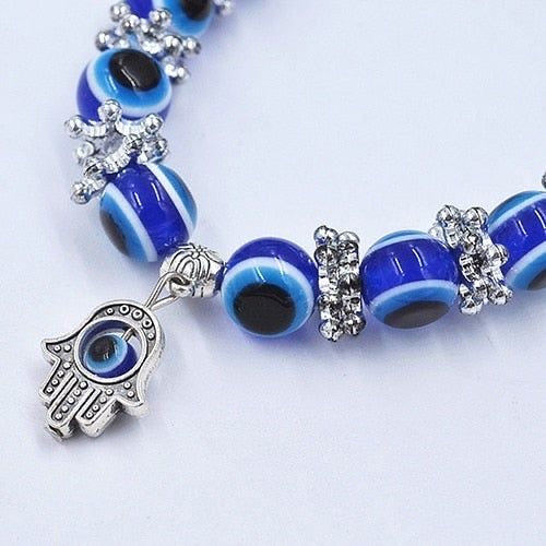 Evil Eye & Hasma Fatima Hand Boxed Bracelet