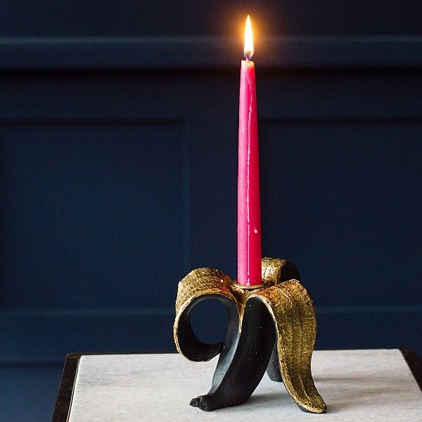 Glam Banana Peel Candle Stick Holders
