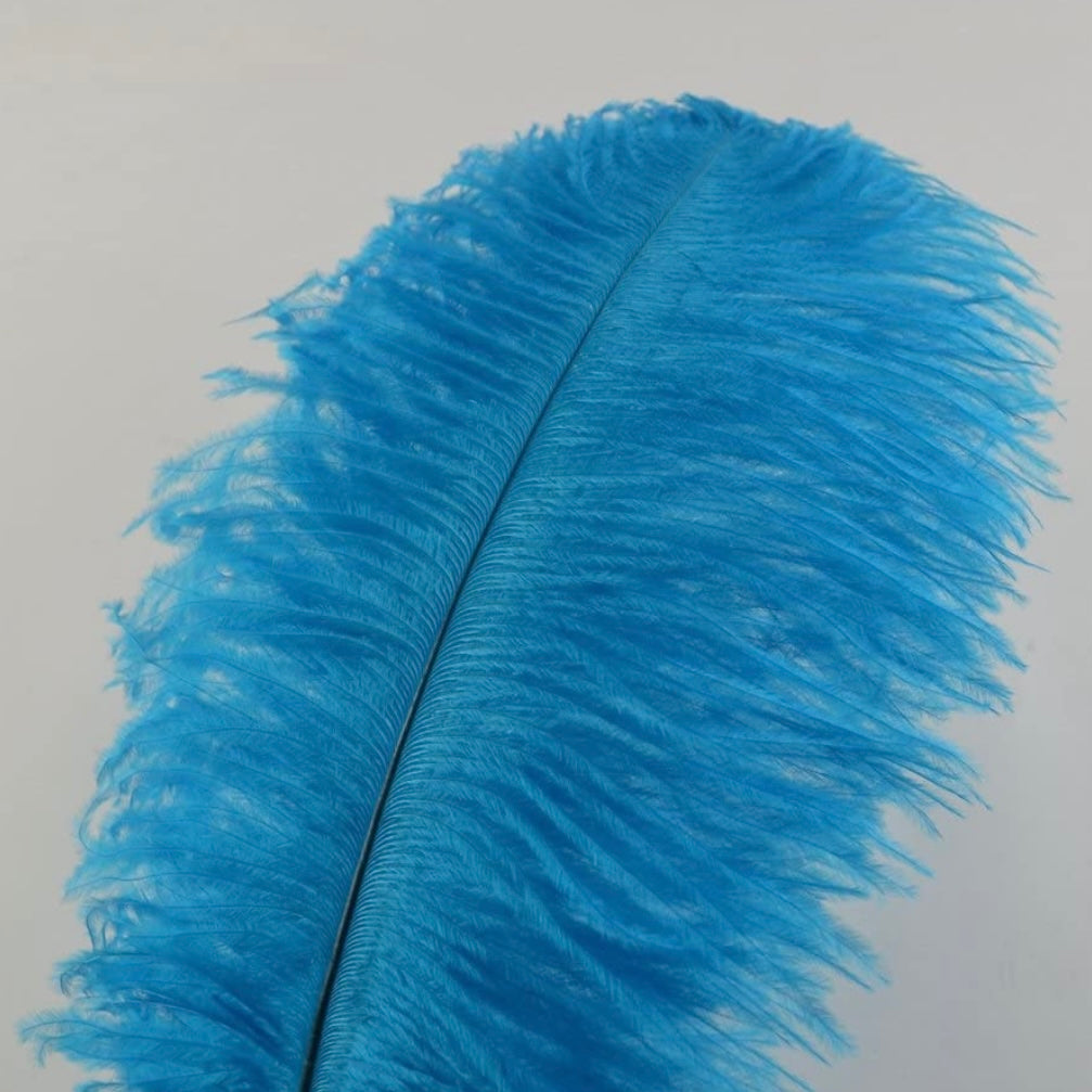 Royal Navy Blue Ostrich Feathers | Large Light Blue Feathers |