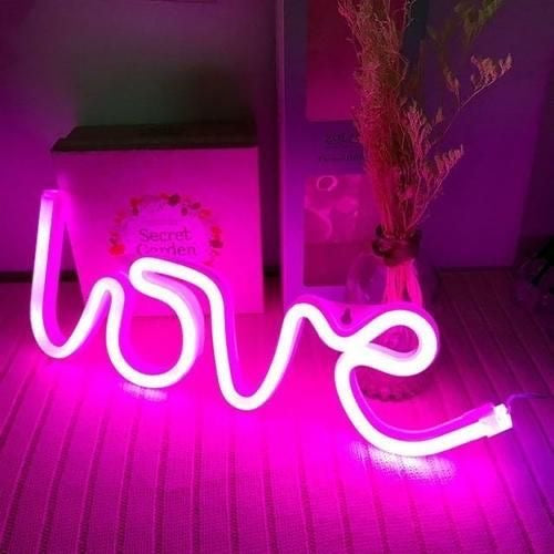 Statement Light Up ' LOVE ' Neon Signs