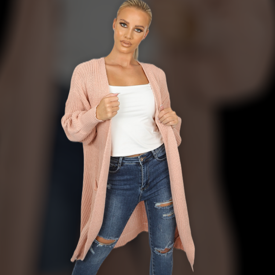 Luxurious Long Line Ladies 𝓛𝓪𝓻𝓪 Cardigan. - Pretty Little Presents
