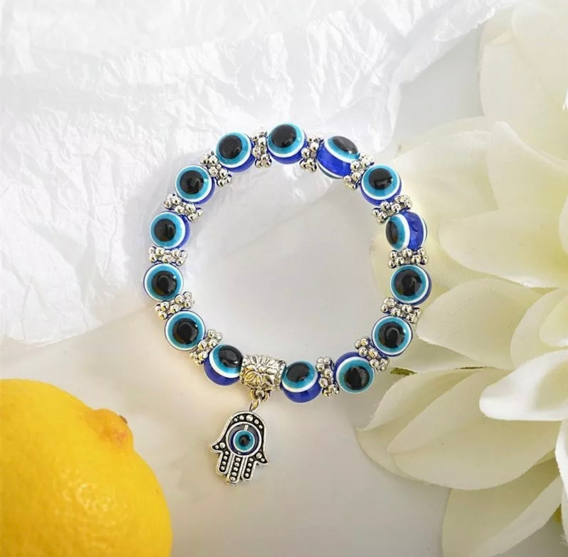 Evil Eye & Hasma Fatima Hand Boxed Bracelet