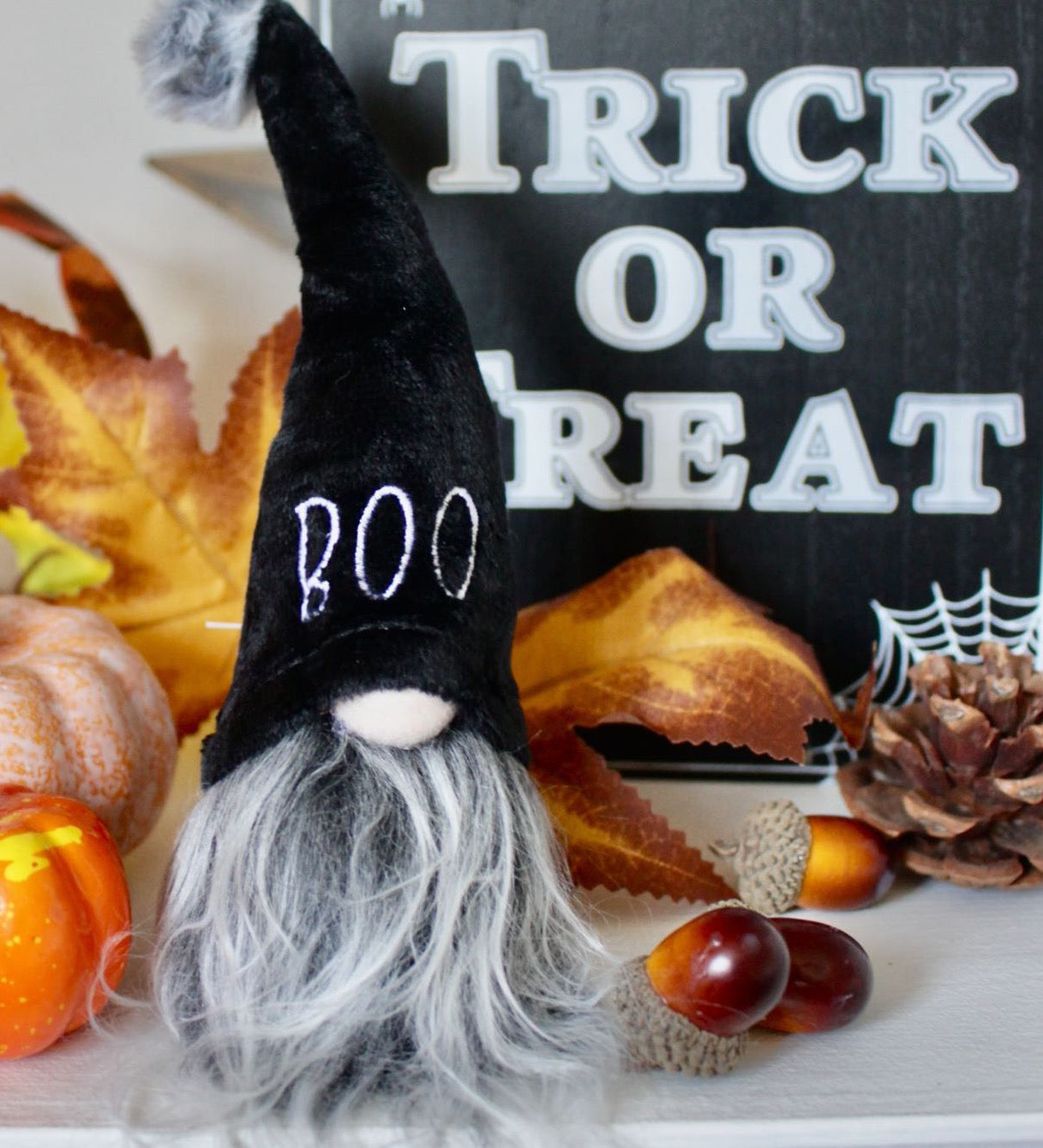 Personalised Boo Autumn Gonk | Halloween Homeware | Halloween Home Decoration |
