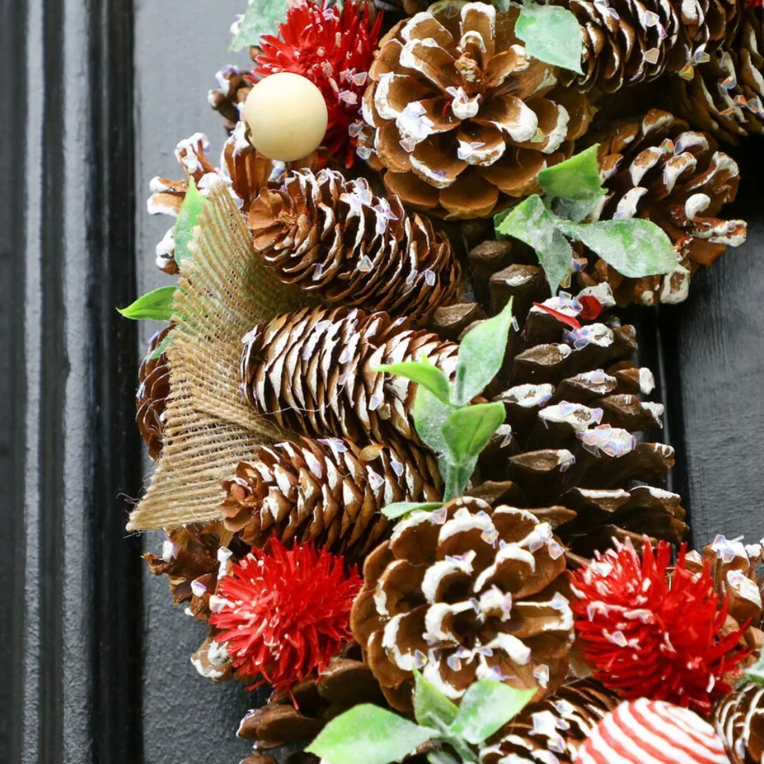 Winter Wonderland Candy Bauble Christmas Wreath