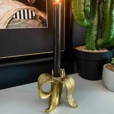 Glam Banana Peel Candle Stick Holders