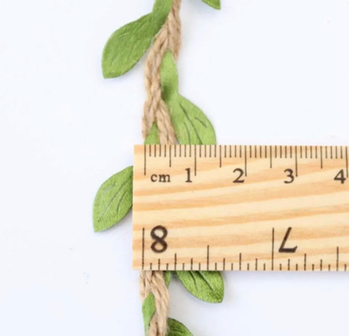 Braided Jute | Green Leaf Vine