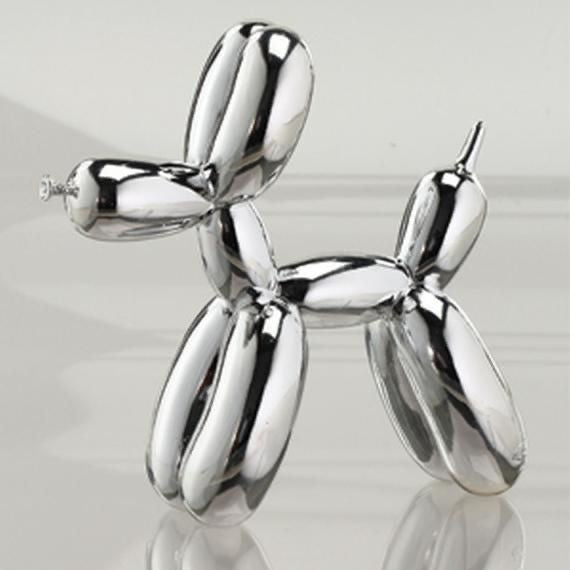 Luxury Metallic ' ROXY ' Resin Art Balloon Dogs